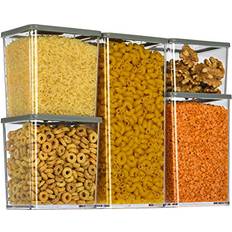 Fineway 5pc Stackable Storage Containers Box With Airtight Lids Food Container