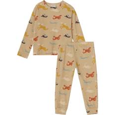 Kuling Nattplagg Kuling GOTS Nora Mönstrad Pyjamas Madelen Möllard - Beige