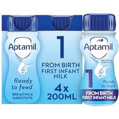 Vitamins K Baby Food & Formulas Aptamil 1 First Infant Baby Milk Ready to Use Liquid Formula 4x200ml