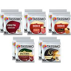 Food & Drinks Tassimo Black Coffee Pods Bundle Pack 160 Servings