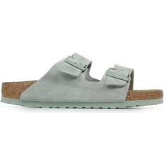 Birkenstock Womens Arizona Suede Leather Sandal - Green