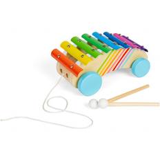 Toy Xylophones Bigjigs Pull Along Xylophone Multi One Size