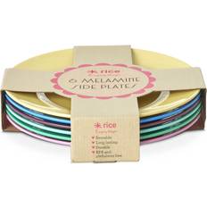 Rice Køkkentilbehør Rice Ø21 cm 6-pak Show Your True Colors Flad tallerken 20cm 6stk
