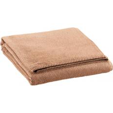 Textiles Vivaraise Drap Bora Latte 90 x 150 Marron Serviette de bain Marron