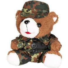 Militær legetøj MFH Bamse Med Militær Uniform I Flecktarn 28 cm