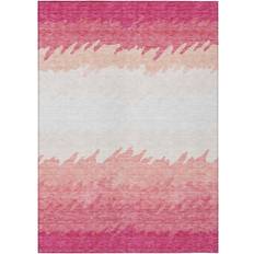 Homeroots Ivory 60 x 36 L Area Rug Blush Pink Striped