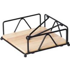 Black Napkin Holder AlwaysH Kitchen with Weighted Arm Napkin Holder