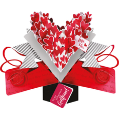 Second Nature Love Hearts Gorgeous Girlfriend Pop Up Card