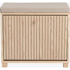 Bænke opbevaring Ellos Bænk Romy Med Opbevaring Af Sko Beige Opbevaringsbænk 55x50cm