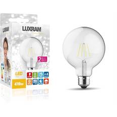 Ljuskällor Luxram Classic E27 LED 95mm Clear Globe 4W 2700K