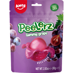 Amos Peelerz Peelable Gummy Grape 80g