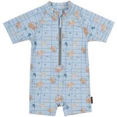 18-24M UV-dragter Mikk-Line Faded Denim AOP UV Badedragt - Grå