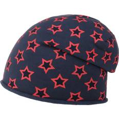 One Size Beanies Double Stars Beanie Kids Beanie - Navy
