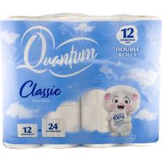 Quantum Quantum Classic Toilet Tissue Double Roll Pack of 12
