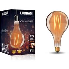 Ljuskällor Luxram Classic Deco E27 Dimmable Amber LED XL GLS 4W 1800K 300lm
