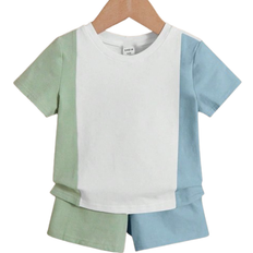 Shein Baby Boy Colour Block Tee Shorts