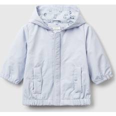 Babies Jackets United Colors of Benetton Lightweight Jacket With Hood - Sky Blue