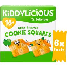 Apple Biscuits Kiddylicious Apple Carrot Cookie Squares 6 x 24g
