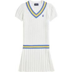 Ralph Lauren Klänningar Barnkläder Ralph Lauren Stickad - Vit m. Blå