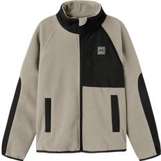 Beige Fleecejakker Børnetøj Name It Farveblok Fleecejakke - Beige