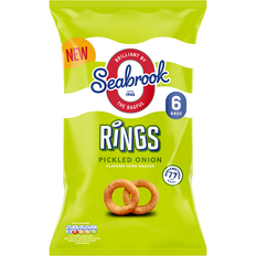 Food & Drinks Seabrook Pickled Onion Flavour Corn Snacks 16g Pack of 6