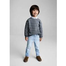 Babies Sweatshirts Mango Kids' Striped Sweat Top - Blue