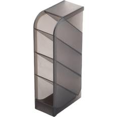 Transparent Penn-& Prylställ Cosy@home Desktop Storage Rack 4 Grids Transparent Plastic Angled Pen Holder