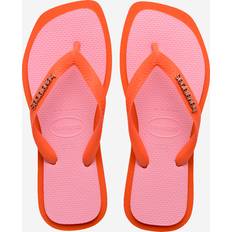 Havaianas Square Toe Flip Flops - Pink/Orange