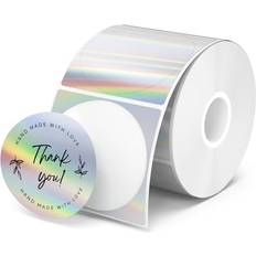 Munbyn Holographic Thermal Sticker Labels 50mm x 50mm 400 Labels