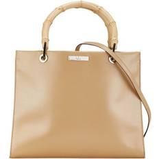 Gucci Vintage Bamboo Handväskor Från Magasin - Beige