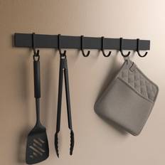 Haken & Aufhänger Hakenleiste 40 cm Selbstkleber Schwarz Haken & Aufhänger