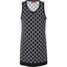 Gucci Kjoler Gucci GG Wool-Blend Jacquard Mini Dress - Black
