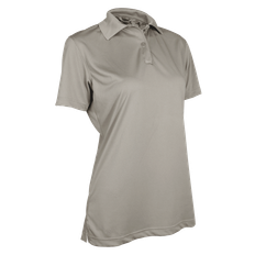 Silver - Women Polo Shirts Tru-Spec Performance Polo Short Sleeve - Silver/Tan