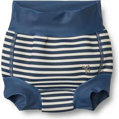 Badebleer Børnetøj Wheat Neopren Badebukser - Blue Stripe