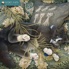 Flame Tree Publishing Ivory Cats Wall Calendar 2026