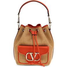 Polyamide Bucket Bags Valentino Garavani Locò Bucket Bag - Women - Brown