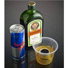Plastic Shot Glasses Unique Bargains 50 x Jager Bomb Heavy Duty 25ml Shot with 100ml Chaser Bomb Shot Glasses Shot Glass