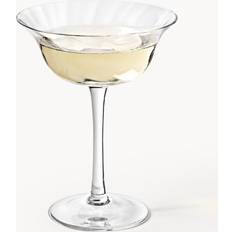 Mundgeblasene Champagnerschalen Swirl 4 Stück