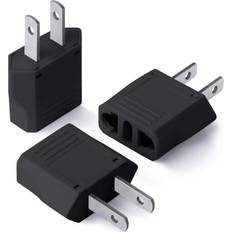 Reseadapter usa Prylex Reseadapter EU till USA 3-pack