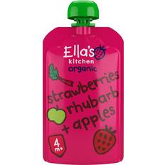 Ella's Kitchen Strawberry Rhubarb Apple 4+ m 120 gr
