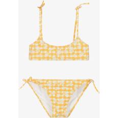 Yellow Bikinis Children's Clothing Vilebrequin Gingham Turtles Bikini - Yellow
