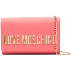 Love Moschino Clutches Love Moschino Logo Lettering Clutch Bag - Pink
