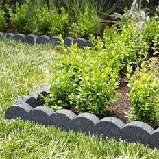 Nicoman Flexi Curve Scalloped Garden Edging Border 120 cm Pack of 4