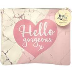 Beige Cosmetic Bags Love Lush Hello Gorgeous Cosmetic Bag