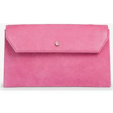 Suede Clutches LK Bennett Dora Suede Envelope Clutch Bag - Pink
