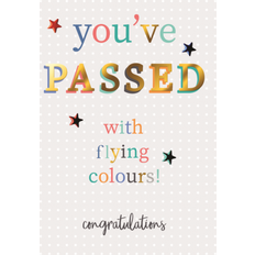 Silver Cards & Invitations Second Nature You Passed With Flying Colours Greeting Card