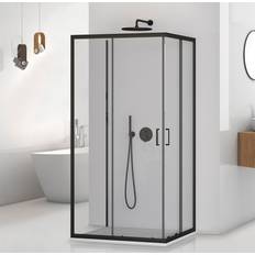 Angoli Doccia Box Doccia 3 Lati 70x90x70 cm Nero Opaco