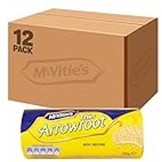Food & Drinks McVitie's Thin Arrowroot Biscuit 200 g Pack of 12
