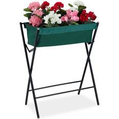Metal Raised Garden Beds Relaxdays Raised Garden Bed 80 x 65 x 40 cm Metal Stand Green