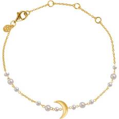 ByBiehl Silver Armband ByBiehl Summer Moon Braceletgp Dam Kedjearmband Med Hänge - Gold Plated Silv